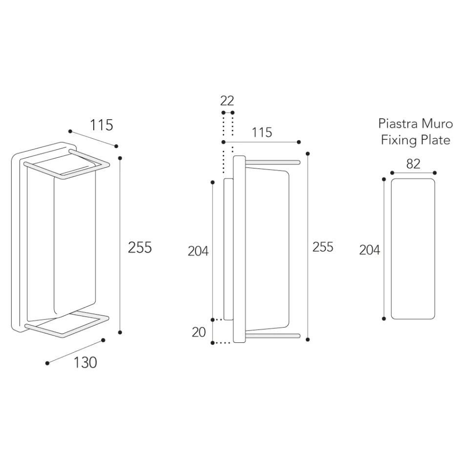 Vintage-Außenwandleuchte aus Messing, E27 und elegantes Licht - Kristall Viadurini