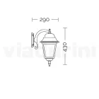 Gartenapplikation aus sandgestrahltem Glas und Aluminium Made in Italy - Scintilla Viadurini