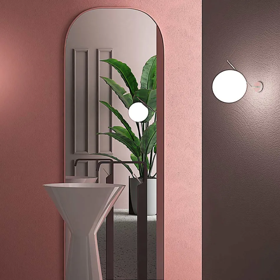 Mundgeblasene Wandleuchte aus venezianischem Glas - Schnee Viadurini