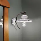 Rustikale Wandleuchte aus Keramik Ferroluce Roma Viadurini