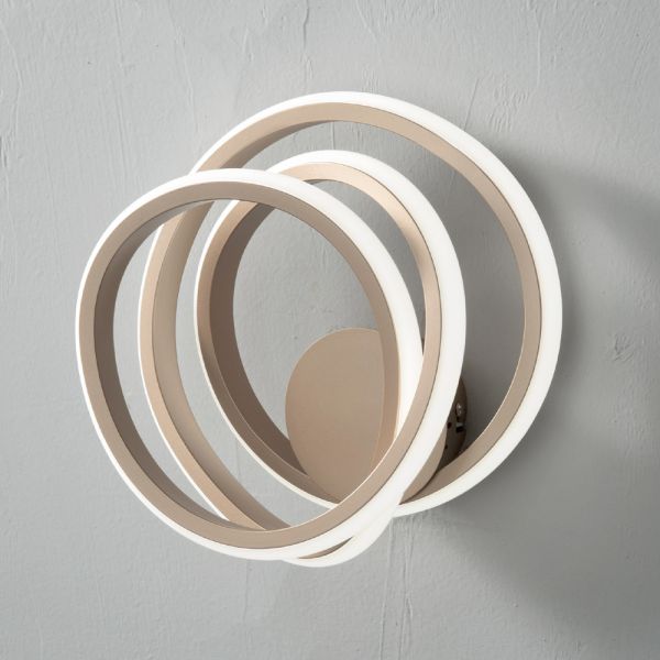 Wandlampe aus goldfarbenem metall modernes design schlafzimmer - point