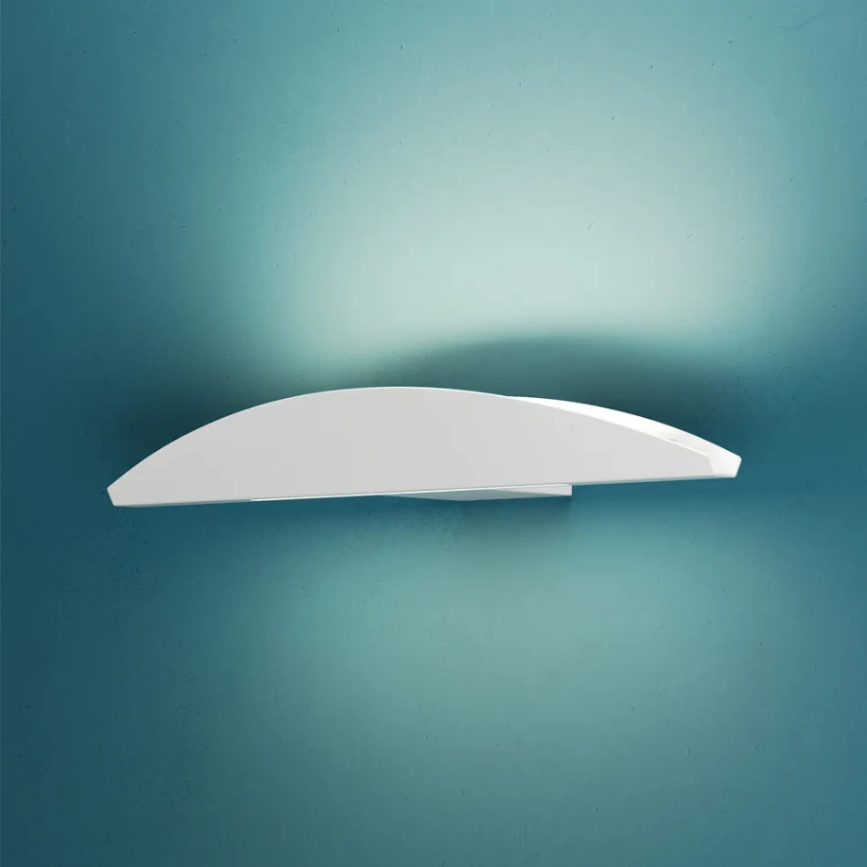 Wandleuchte aus recycelbarem Aluminium in verschiedenen Farben - Mila Viadurini