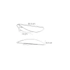 Wandleuchte aus recycelbarem Aluminium in verschiedenen Farben - Mila Viadurini