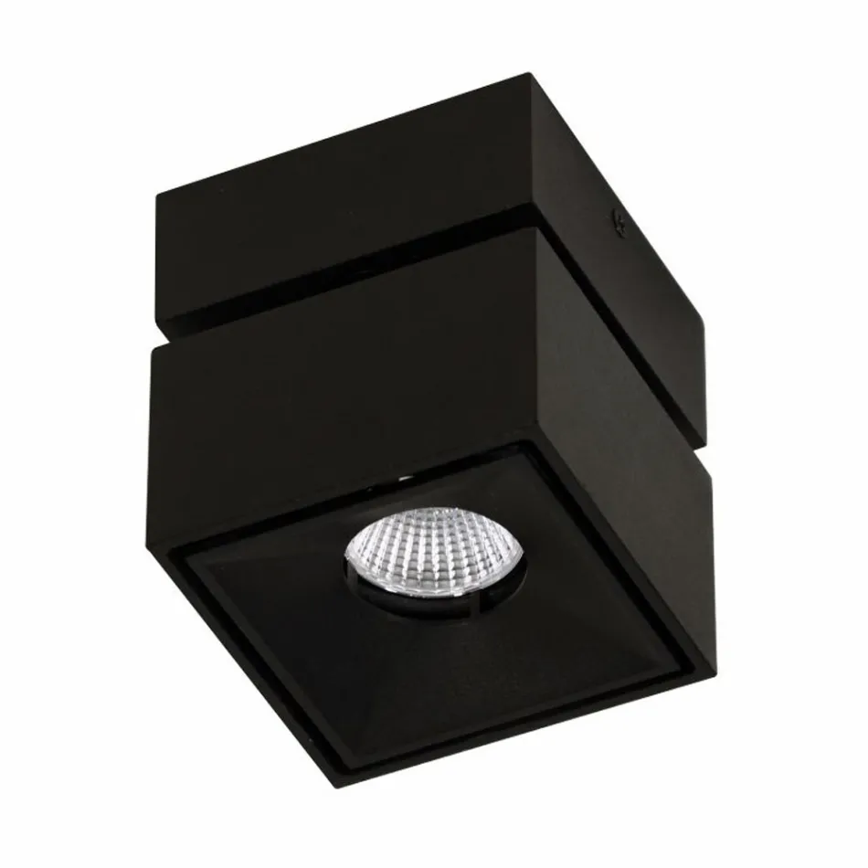 Dekorative LED-Wandleuchte aus weißem oder schwarzem Aluminium für den Innenbereich - Vernon Viadurini