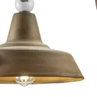 Industriedesign-Wandlampe aus Eisen und Keramik, handgefertigt - Grunge Viadurini