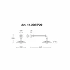 Applikationen modernes Design, Eule von Aldo Bernardi Online Viadurini