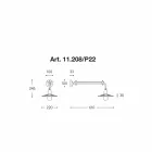 Wand modernen Designlinie von Aldo Bernardi Civetta Viadurini