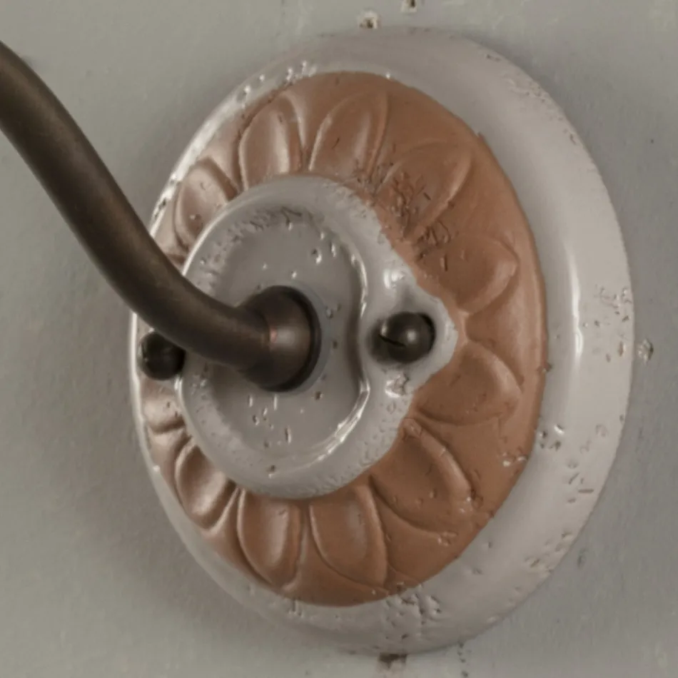 Außenwandleuchte aus Galestro und Metall handgefertigt in Italien - Toscot Spoleto Viadurini