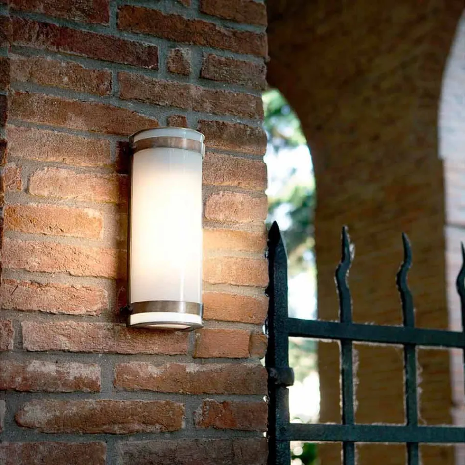 Wand Hanny Aldo Bernardi Messing und weißem Methacrylat Viadurini