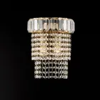 In Italien gefertigte Applikation aus Eisen und Gold mit Strasssteinen für die Inneneinrichtung - Kiew Viadurini