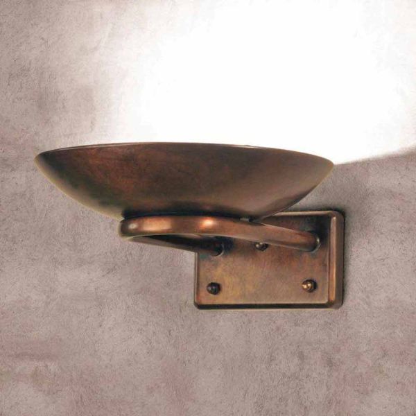 Wandlampe aus messing und glas allegro von aldo bernardi