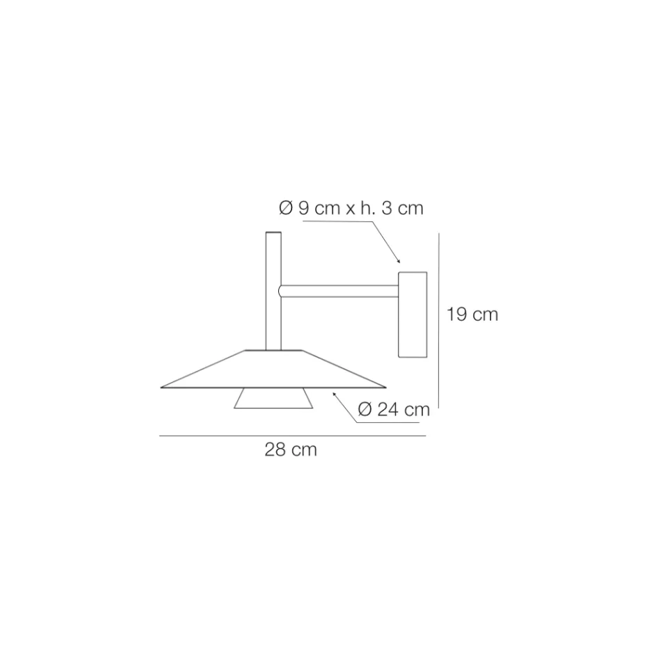 Metallwandleuchten in verschiedenen Ausführungen Made in Italy - Mira Viadurini