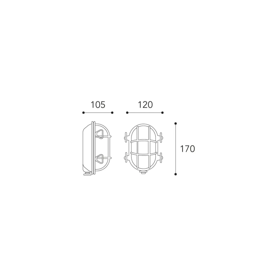 Vintage-Wandleuchte aus Messing mit Opal-/Klarglas – Meerjungfrau Viadurini