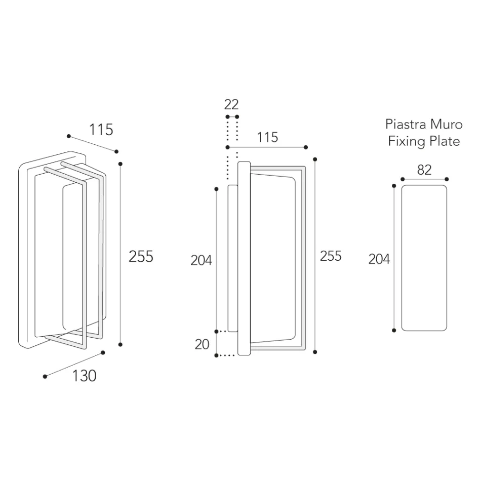 Vintage-Wandleuchte aus Messing, E27-Fassung, stimmungsvolles Licht, hergestellt in Italien – Kristall Viadurini