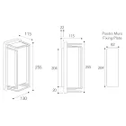 Vintage-Wandleuchte aus Messing, komplett in Italien gefertigt – Kristall Viadurini