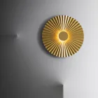 LED-Wandleuchte aus plissiertem Messing Made in Italy - Pliè von Il Fanale Viadurini