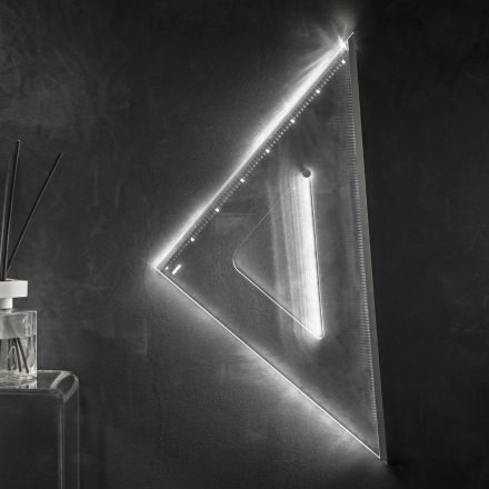 LED-Wandleuchte aus transparentem Acrylglas Team Design - Mezure Viadurini