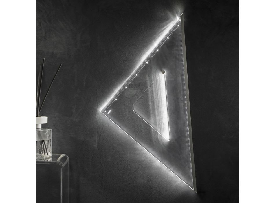 LED-Wandleuchte aus transparentem Acrylglas Team Design - Mezure