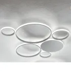 Moderne LED-Wandleuchte aus lackiertem Metall in Gold- oder Silber-Finish - Punto Viadurini