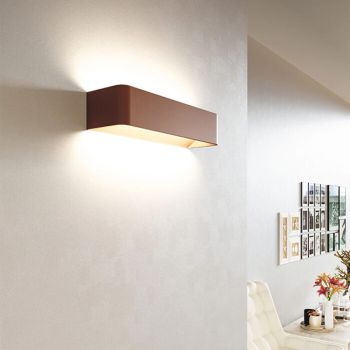LED-Wandleuchte für den Innenbereich in Weiß, Schwarz oder Corten-Aluminium - Renella
