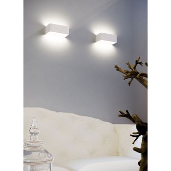 LED-Wandleuchte für den Innenbereich in Weiß, Schwarz oder Corten-Aluminium - Renella