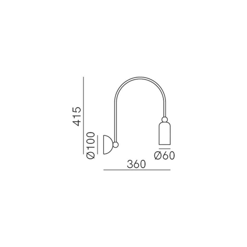 Inteno Wandleuchte in verschiedenen Ausführungen, hergestellt in Italien – Lady Viadurini