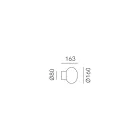 Innenwandleuchte aus grauem Glas, hergestellt in Italien – Lucciola Viadurini