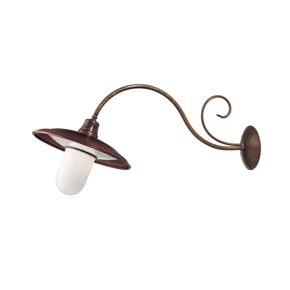 Wandapplikationen aus Messing, Kupfer und Glas in Italien – Chiocciola Viadurini