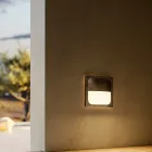 Quadratische Wandleuchte aus Messing mit optionalem Detail – Boot Viadurini