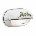 Horizontale Außenwandleuchte aus handgemalten Blumen aus Keramik - Brindisi Viadurini