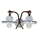 Keramik Wandleuchte handdekoriert Ferroluce Roma Viadurini