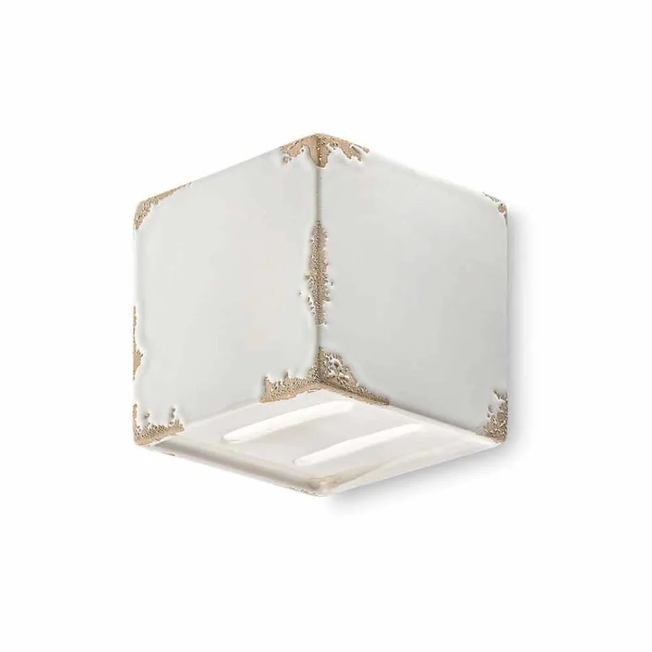 Applikationen Vintage förmige Keramikwürfel Connie Ferroluce Viadurini