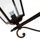 Vintage-Außenwandleuchte aus Aluminium und Glas, hergestellt in Italien – Doroty Viadurini