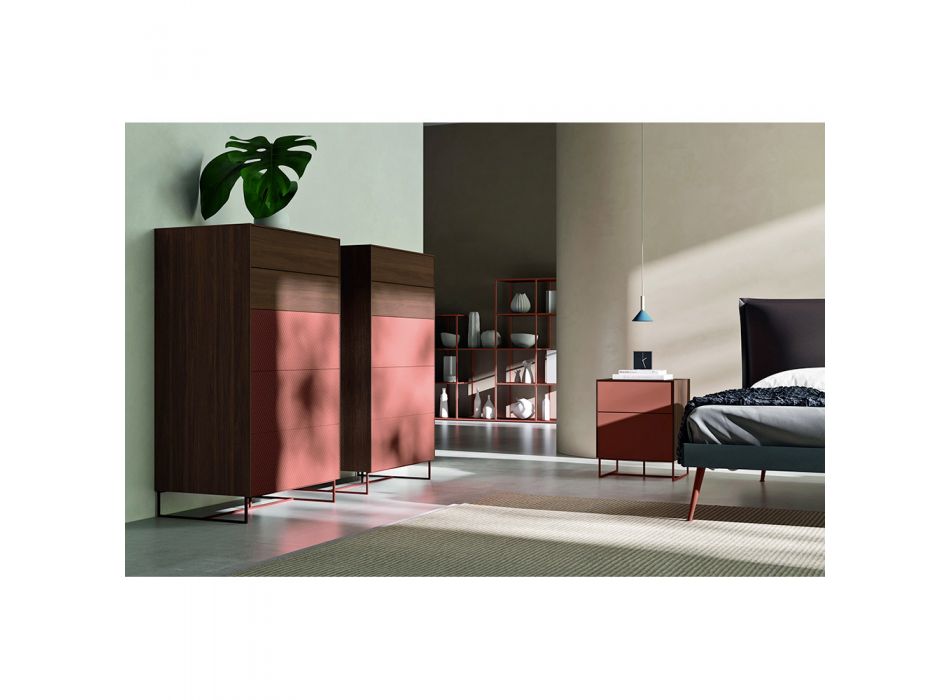 5 Elemente Schlafzimmermöbel Made in Italy Luxus - Zakynthos Viadurini