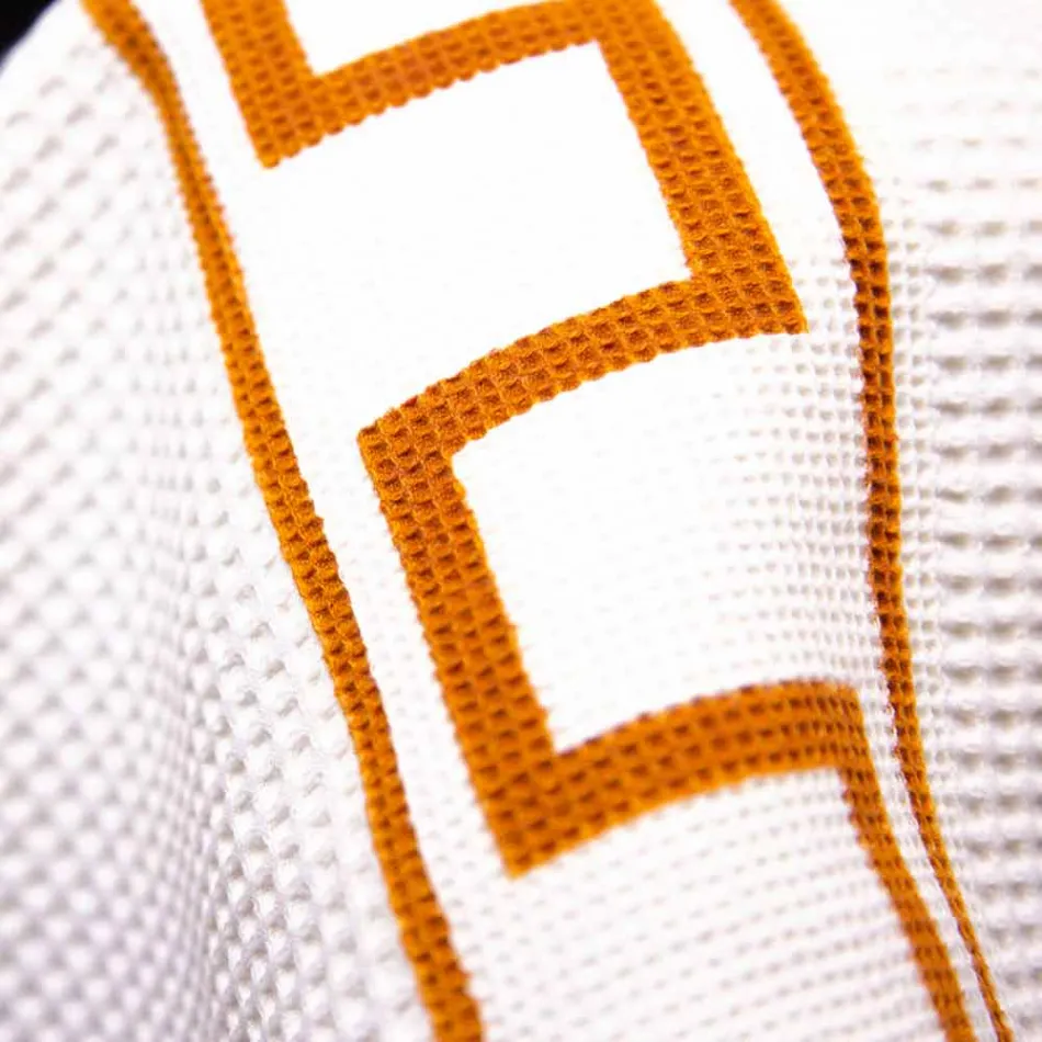 Einteiliges handbedrucktes Kunsthandtuch aus italienischer Baumwolle - Marken Viadurini