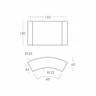 Modularer Bartresen Slide Snack Heller weißer Balken hergestellt in Italien Viadurini