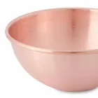 Handverzinnte Kupferbastardella mit Holzgriff 36 cm - Giampiero Viadurini