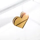 Aufbewahrungskoffer aus Plexiglas mit goldenen Details, hergestellt in Italien - Briseide Viadurini