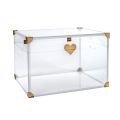 Aufbewahrungskoffer aus Plexiglas mit goldenen Details, hergestellt in Italien - Briseide