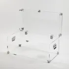 Design-Truhe aus transparentem Acrylglas und modernem Stahl - Dante Viadurini