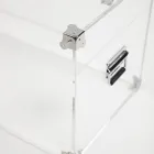 Design-Truhe aus transparentem Acrylglas und modernem Stahl - Dante Viadurini