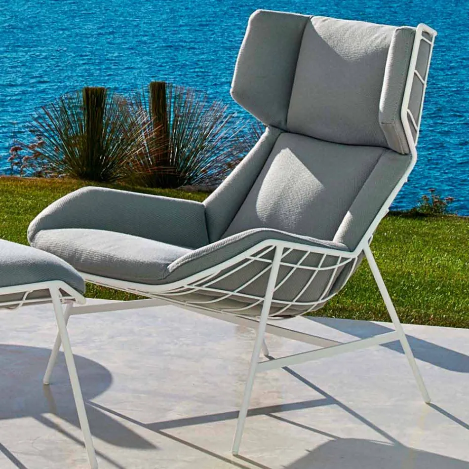 Bergere Gartensessel Varaschin Sommer Set in modernem Design Viadurini