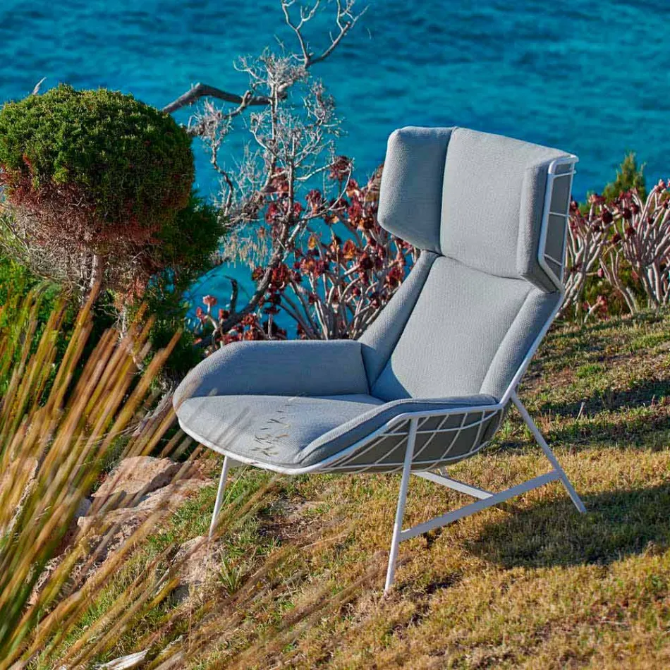 Bergere Gartensessel Varaschin Sommer Set in modernem Design Viadurini