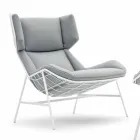 Bergere Gartensessel Varaschin Sommer Set in modernem Design Viadurini