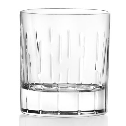Dof Glas in Eco Crystal mit Segmenten, Luxury Line 12 Stück - Monnalisa Viadurini