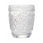 Dekorierte Wassergläser aus transparentem Glas 12 Stück - Palazzo Viadurini
