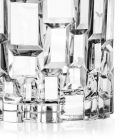 Niedrige Trinkgläser aus verziertem Ökologischem Kristall 12 Stück - Catania Viadurini