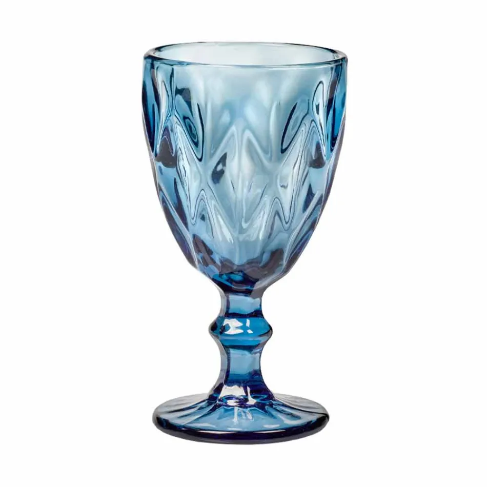 Modernes Design Glasfarbene Weingläser 6 Stück - Timon Viadurini