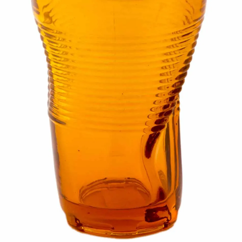 Farbige Glas Cocktailgläser 6 Stück zerknittertes Design - Sarabi Viadurini