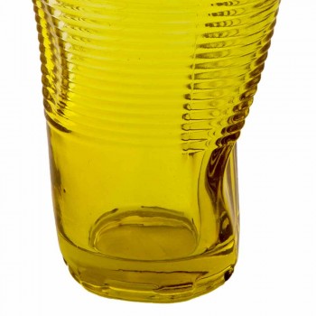 Farbige Glas Cocktailgläser 6 Stück zerknittertes Design - Sarabi
